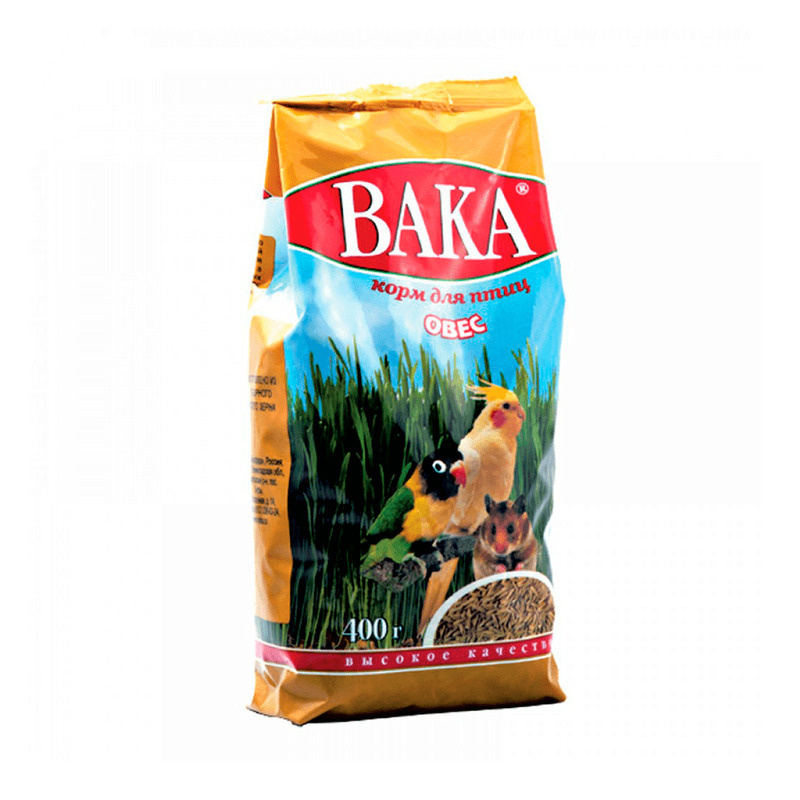 Корм для птиц - овёс, Вака ВК, 400г - купить с доставкой по выгодным ...