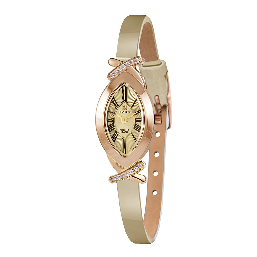 НИКА, Часы наручные женские золотые LADY 0784.2.1.41H - купить с ...