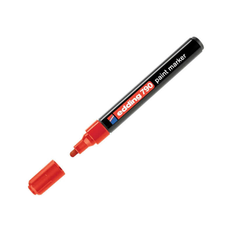 Маркер лаковый пеинт (лак) Edding E-790/2, красный (2-3 мм) #1