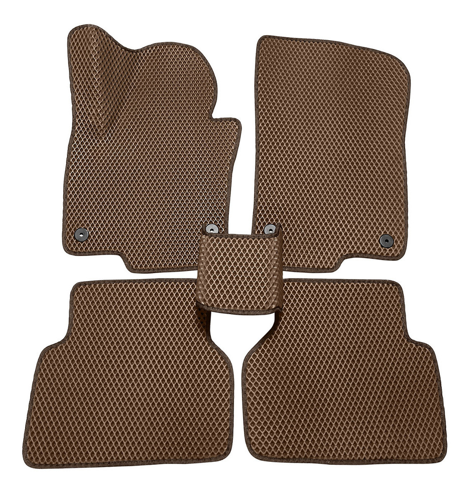Коврики в салон автомобиля EvaTeka GM/, цвет коричневый - купить по ...