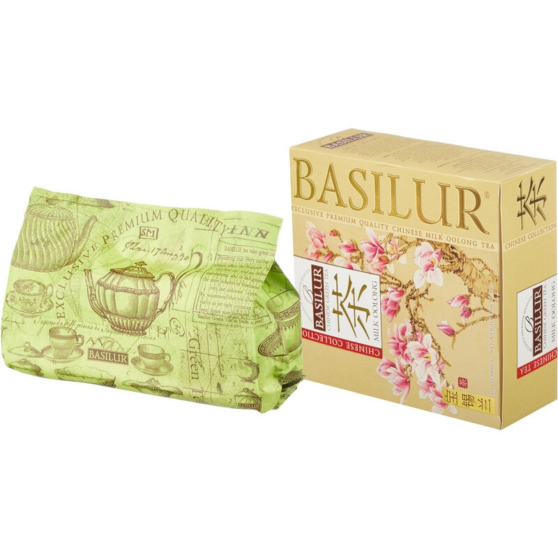 Чай Basilur Китайский чай молочный улун, зеленый, 100 пакетиков  #1