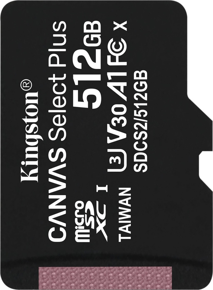 Флеш карта microSDXC 512Gb Kingston SDCS2/512GBSP Canvas Select Plus w/o adapter #1