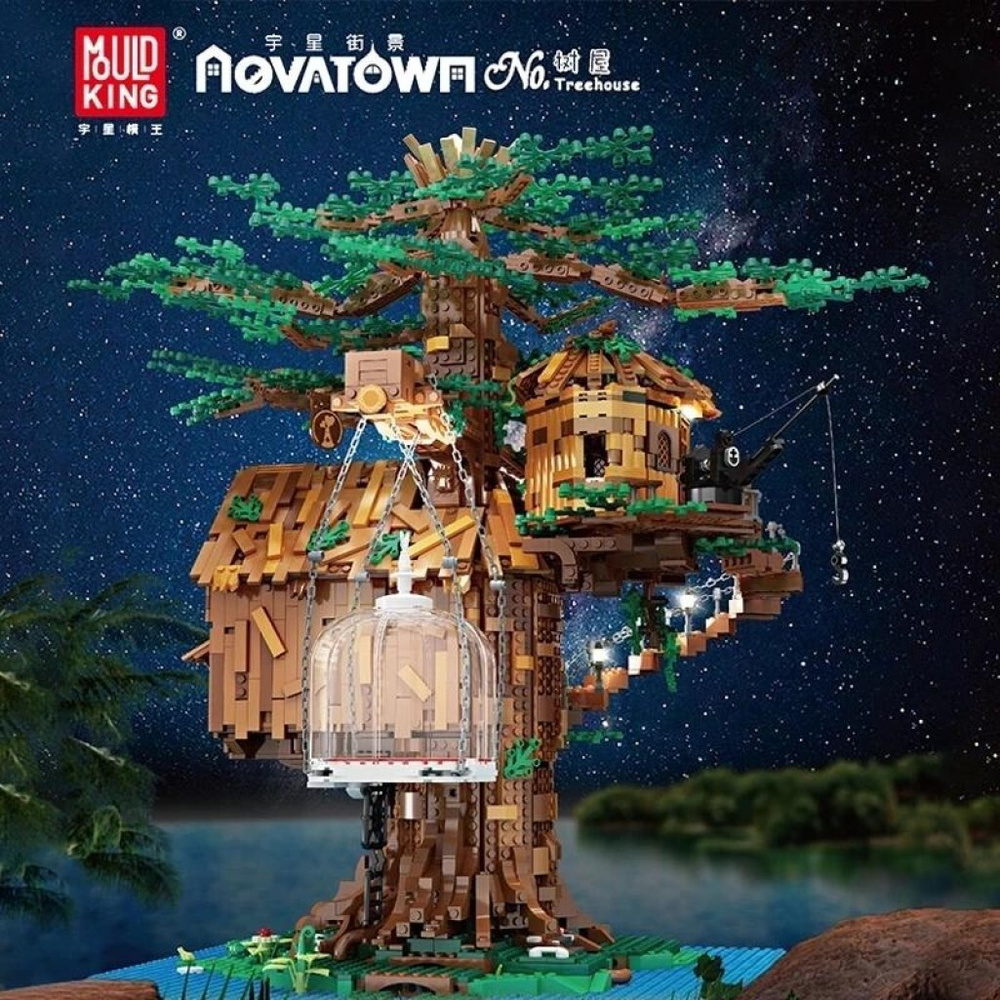 конструктор Дом на дереве с подсветкой - купить с доставкой по выгодным  ценам в интернет-магазине OZON (964856319)