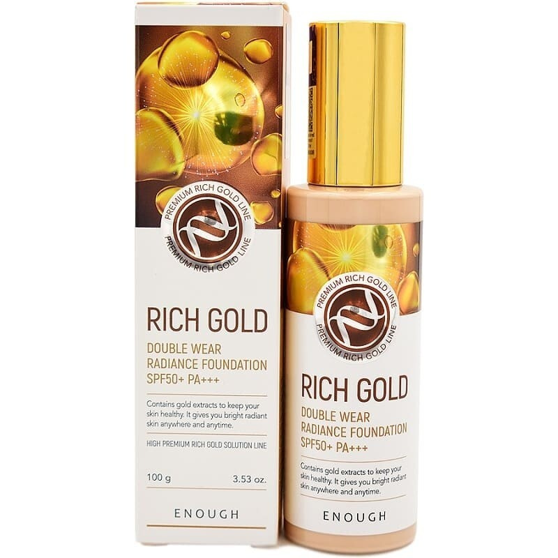 Enough Тональный крем Premium Rich Gold Double Wear Radiance Foundation #23 (100 мл) #1