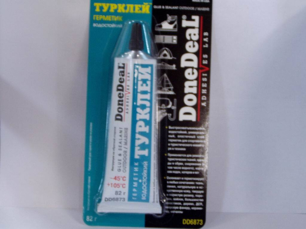 Клей герметик "DoneDeal" (82 г) (Турклей, водостойкий) DD6873 (1 шт ...