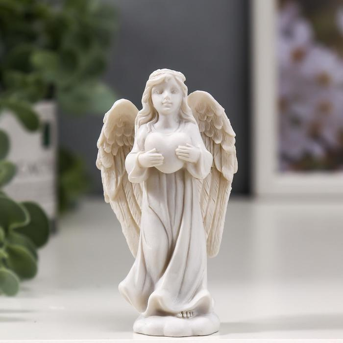 Сувенир "Ангел-хранитель с сердцем" 9х5х2,5 см #1