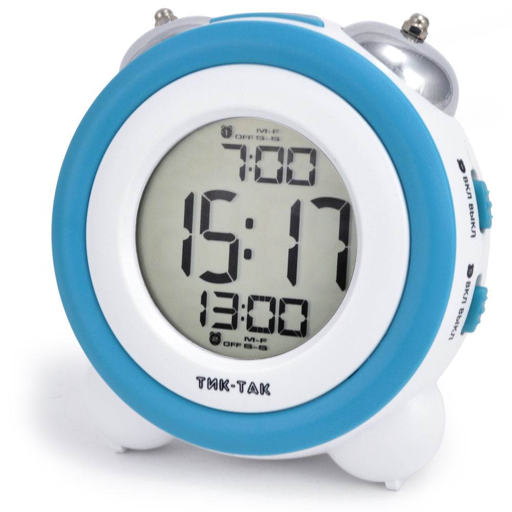 Будильник электронный Тик-Так Б-007Е голубой - купить в интернет ...