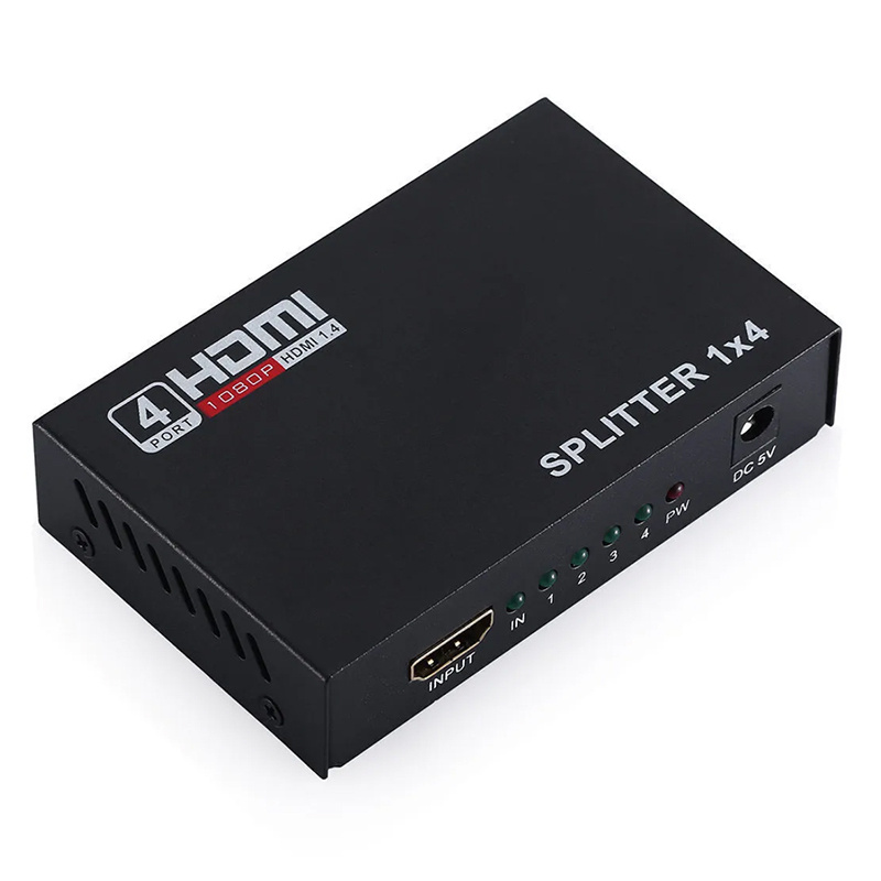 Переходник HDMI-разветвитель 1x4 с адаптером питания #1
