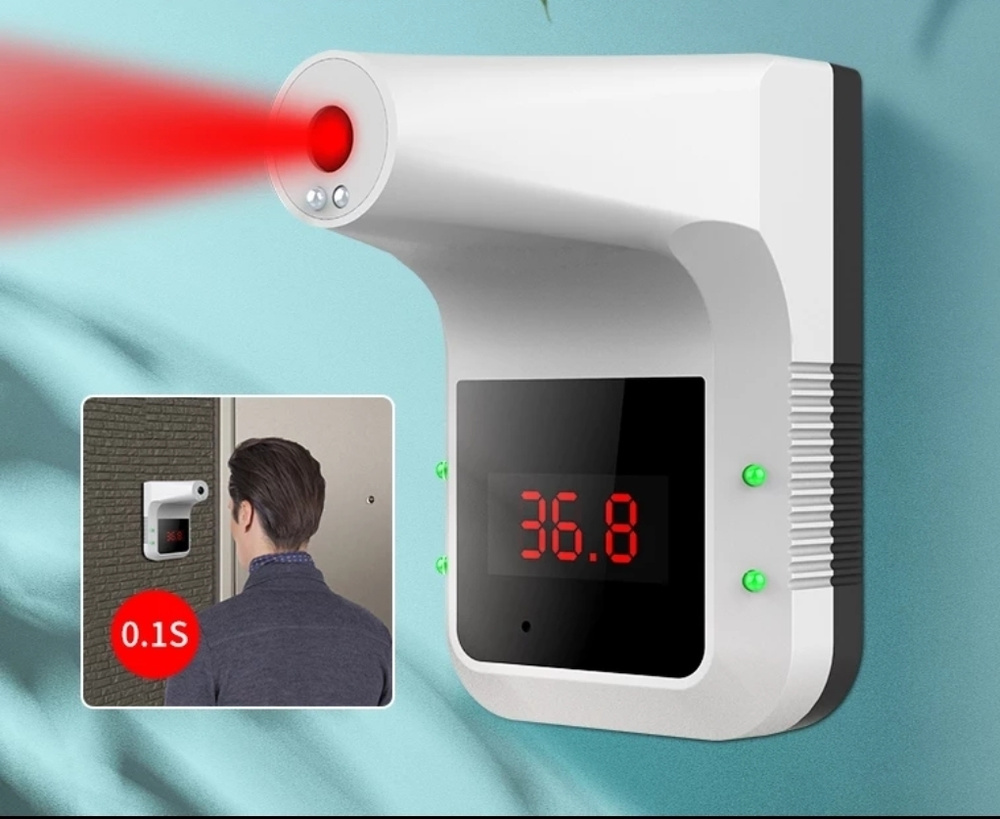 Термометр бесконтактный инфракрасный настенный - купить с доставкой по ...