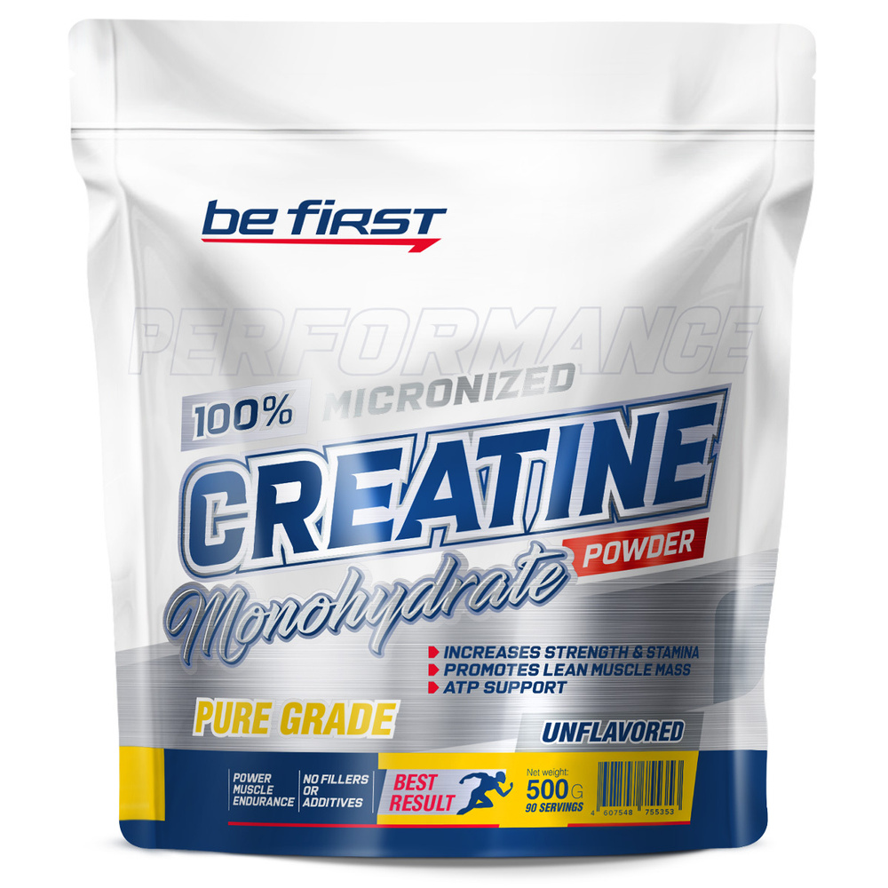 Креатин моногидрат порошок 500 гр Be First Creatine Monohydrate Micronized Powder 500 гр, натуральный #1