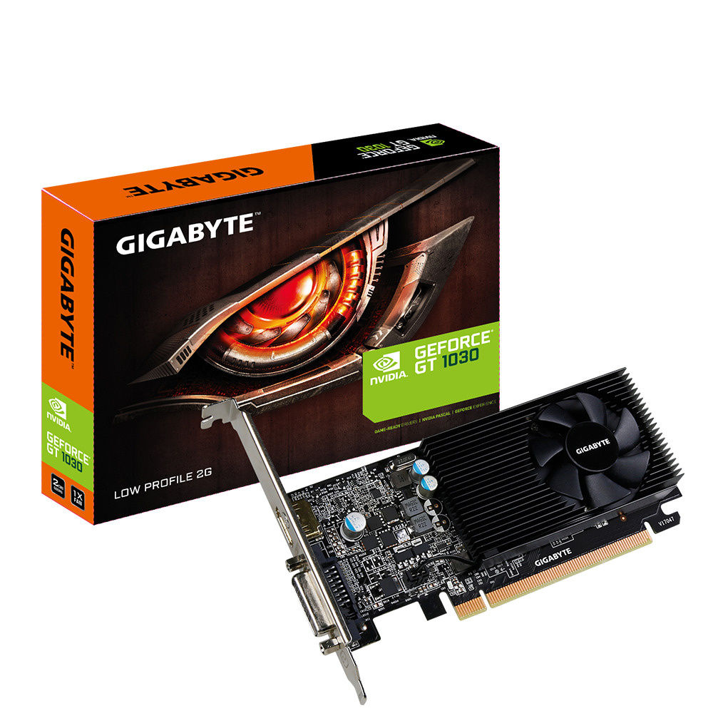 Gigabyte Видеокарта GeForce GT 1030 2 ГБ (GV-N1030D5-2GL)