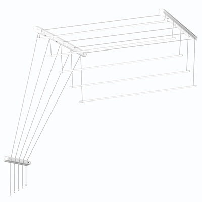 Сушилка для белья потолочная Лиана-Люкс 1,6м пластмассовые кронштейны алюминиевые стержни потолочный #1