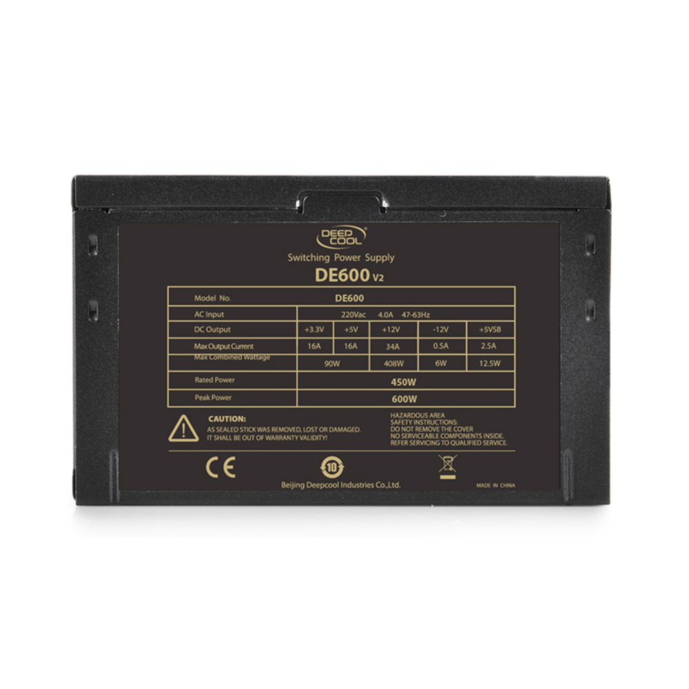 Блок питания Deepcool ATX 450W DE600 V2 80 PLUS WHITE (20+4pin) APFC ...
