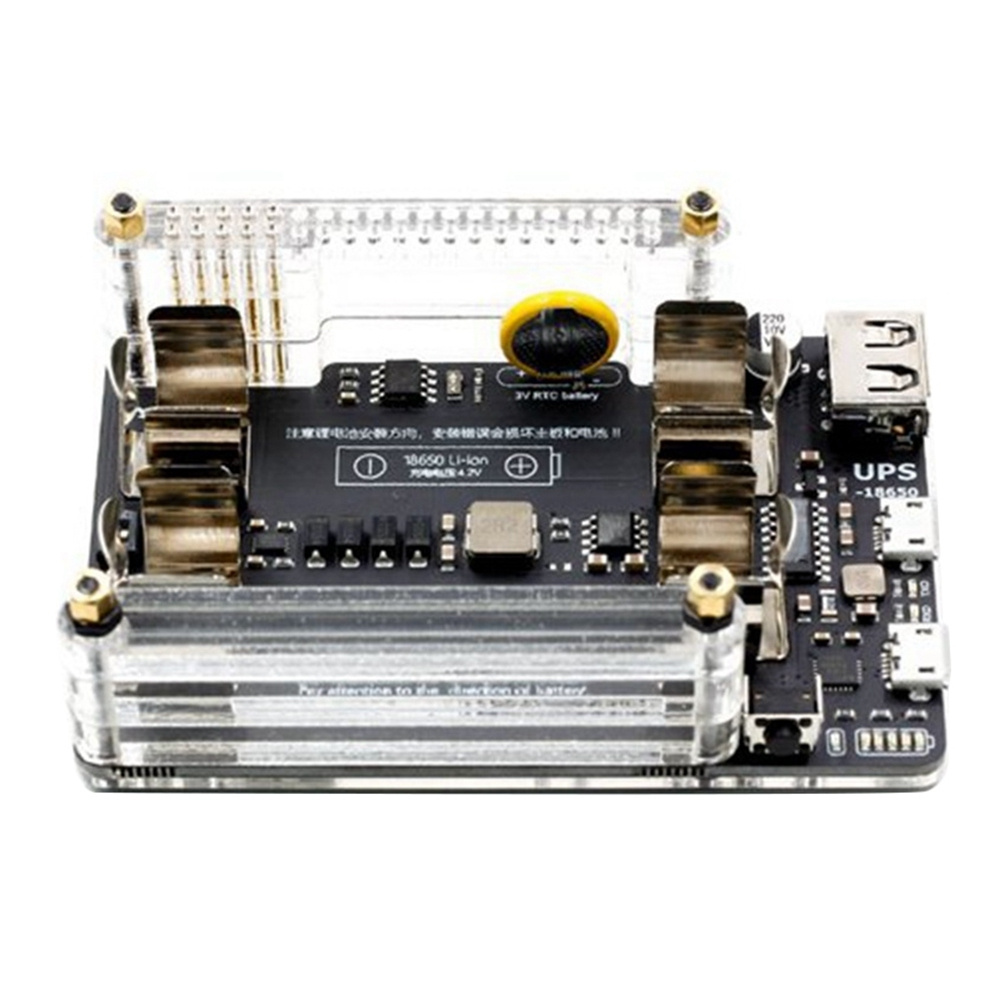 Плата расширения блока питания Raspberry Pi Ups для Raspberry Pi 4B ...