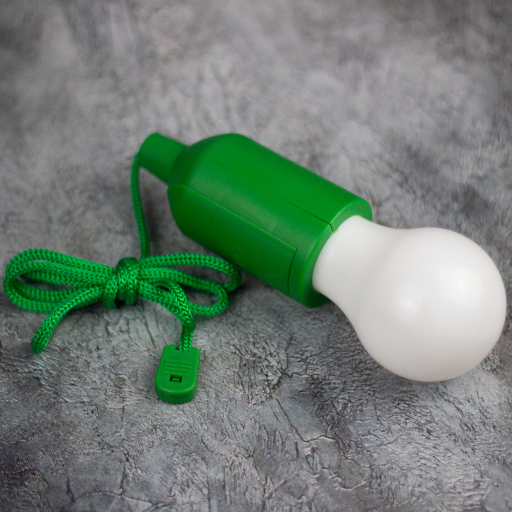 Лампочка-фонарик на шнурке CASTLELADY / Подвесной светильник зеленый (лампочка LED), 0016  #1