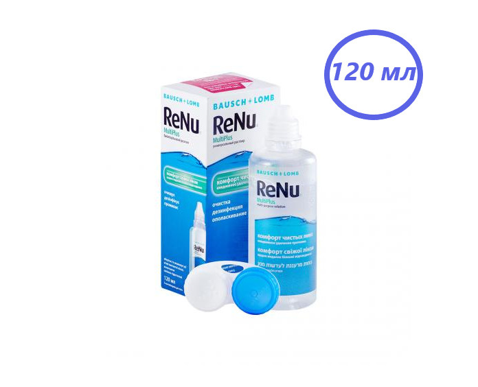 Bausch + Lomb Раствор для контактных линз "ReNu MultiPlus", с контейнером, 120 мл  #1