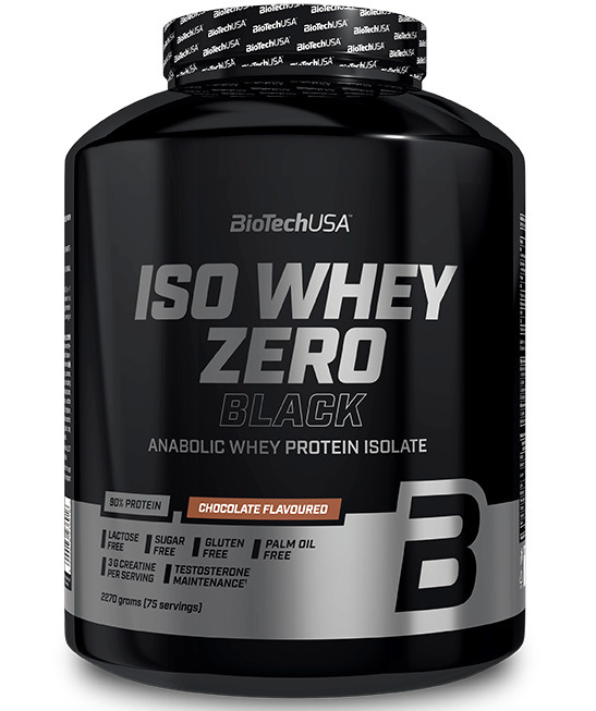 Сывороточный протеин изолят BiotechUSA Iso Whey Zero Black 2270 г шоколад  #1