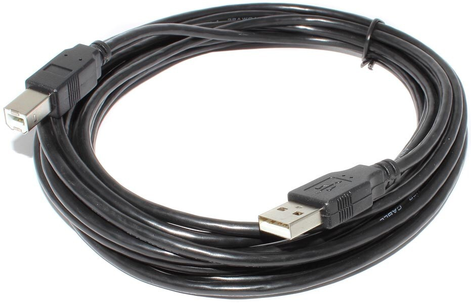 Кабель USB Кабель USB 2.0 A (AM) - USB B (BM), 5 метров, для принтера ...