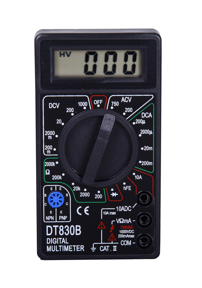 Мультиметр DT 830B / Вольтметр, Амперметр. Для Ремонта И Проводки.