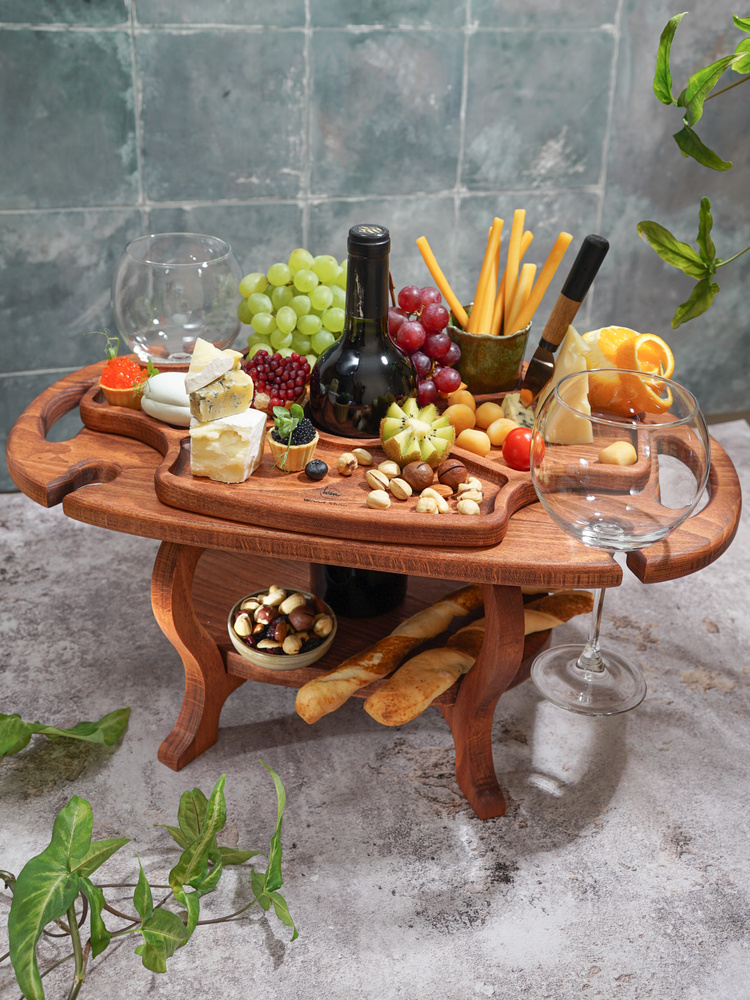Винный стол/винный вертикальный деревянный стол