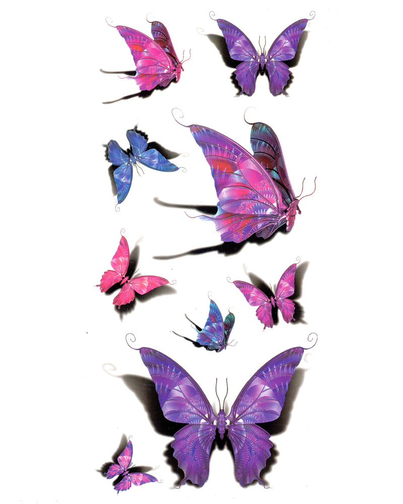 3д тату бабочек | Дзен