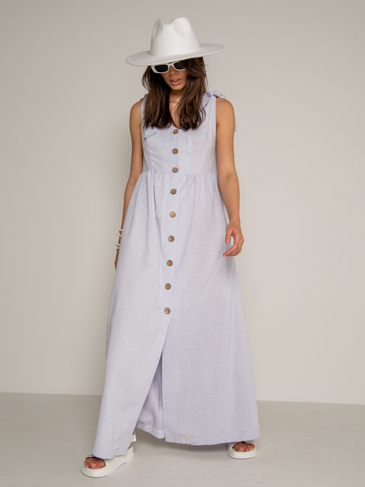 Женское платье-сарафан на завязках Ashley Rose PL-0820-02-460, Женский ...