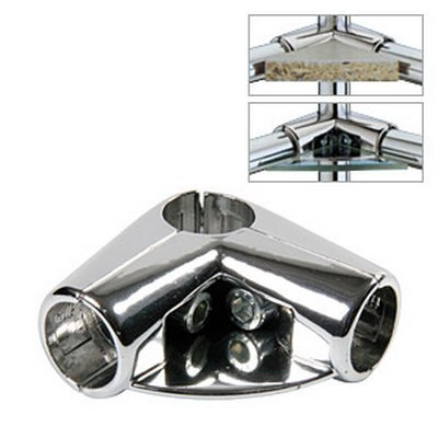 Держатель угловой двойной, зажим угловой для труб в 4-х направлениях с ...