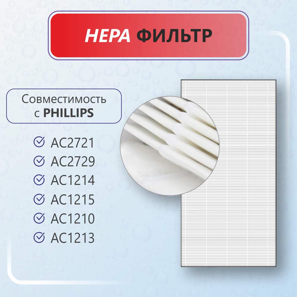 Комплект фильтров для очистителя воздуха: HEPA FY2422 /30 и угольный ...