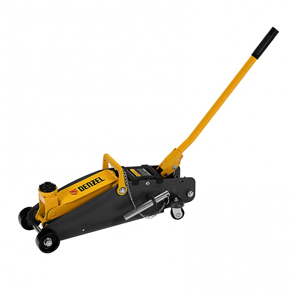 Домкрат гидравлический подкатной с фиксатором, 2,8 т, 135-385 мм, в ...