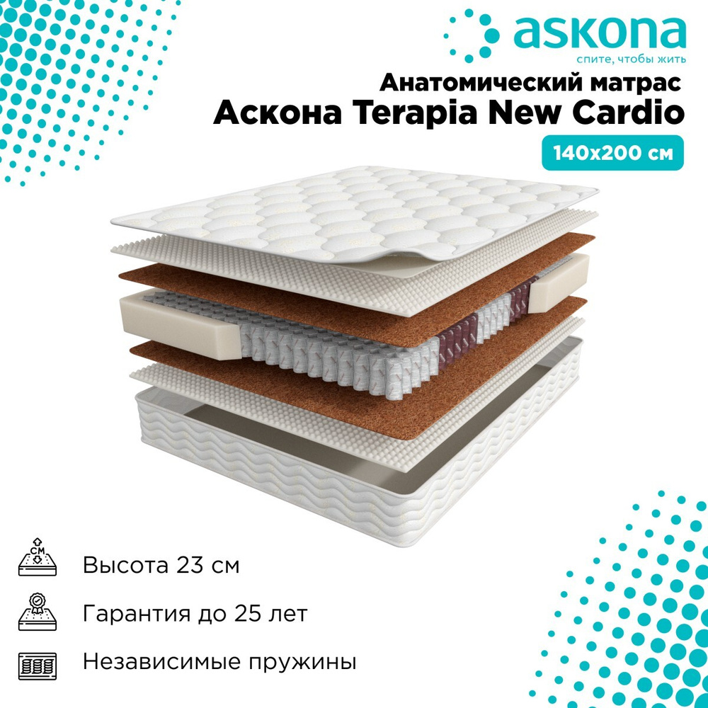 Матрас 140*200 Askona terapia New Cardio