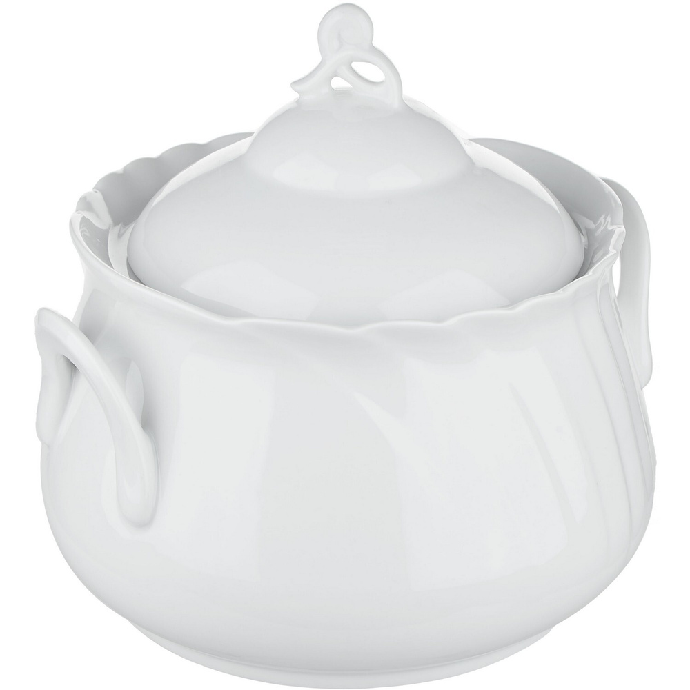 Супница с крышкой Добрушский фарфоровый завод Голубка 2.2л, фарфор ...