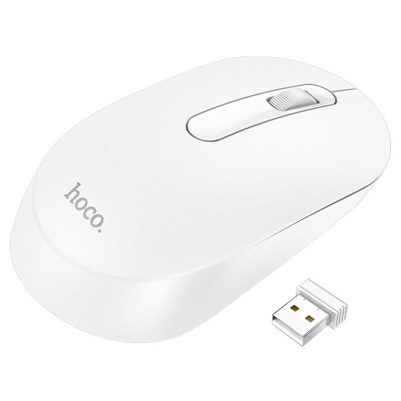 Мышь беспроводная Hoco GM14 Platinum 2.4G Business Wireless Mouse (White) #1