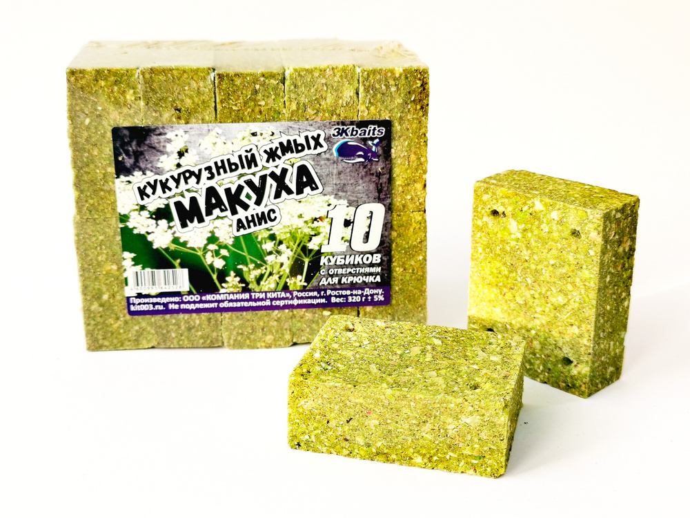 МАКУХА (кукуруз. жмых) с отверстием АНИС 320гр. (уп/10шт) - купить с ...