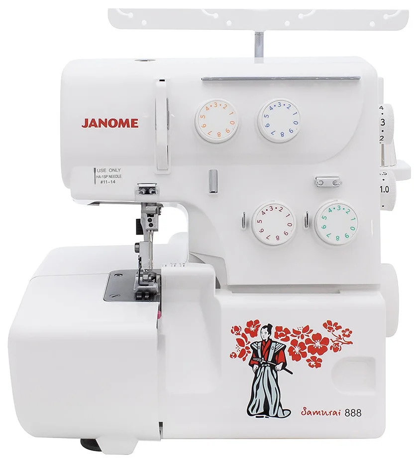 Оверлок Janome Samurai 888 Белый - купить по выгодной цене в интернет ...