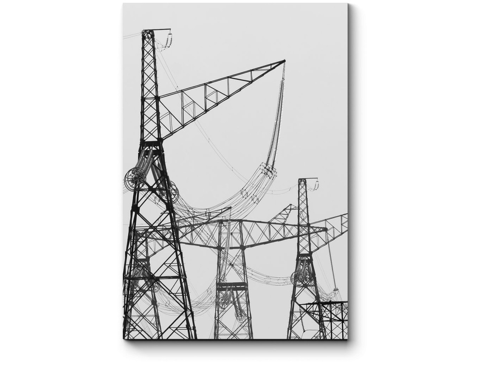 Модульная картина Электрические вышки - купить по выгодной цене в ...