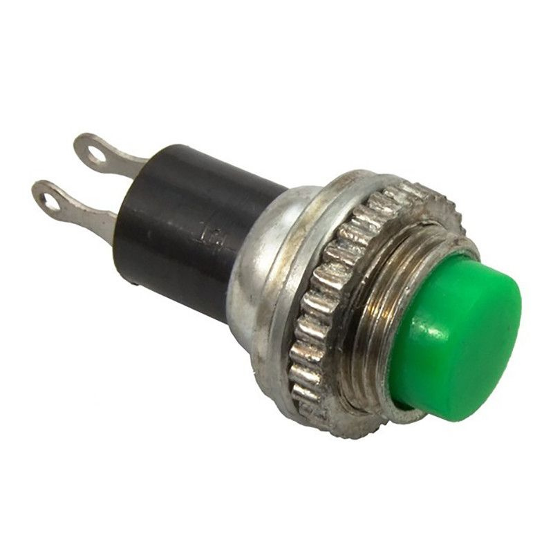 DS-314 OFF-(ON) Переключатель кнопочный без фиксации (зеленый) - купить ...