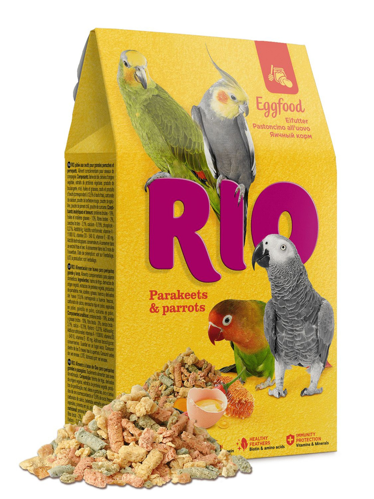 RIO Eggfood 250 г яичный корм для средних и крупных попугаев 3 шт  #1