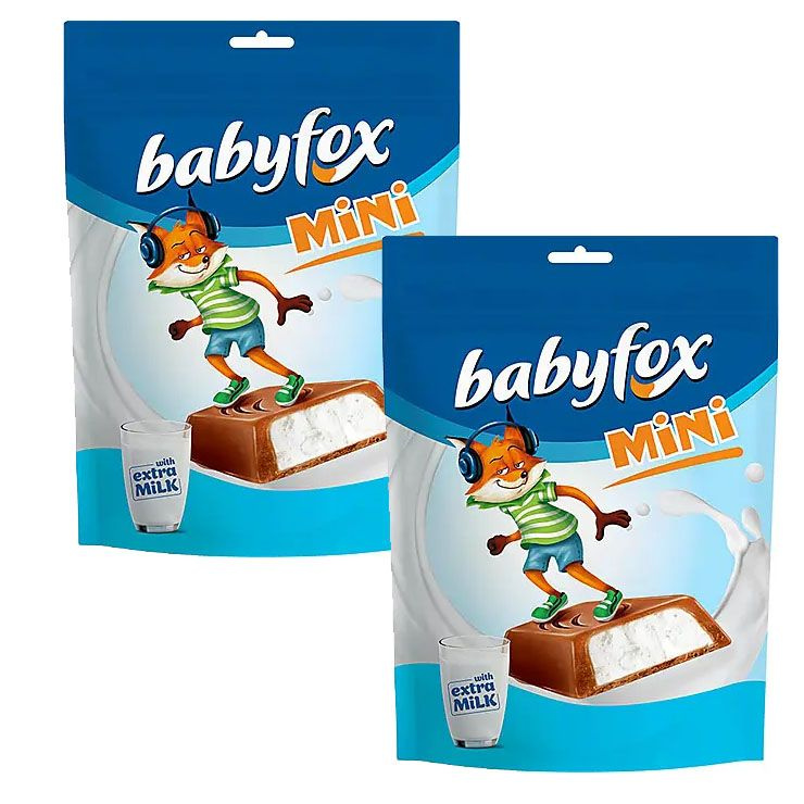 "BabyFox", конфеты mini с молочной начинкой, 2*120 г kdv #1