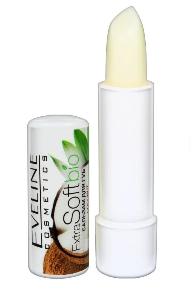 Eveline Cosmetics Бальзам для губ Extra Soft Bio Coconut, 10 мл ...