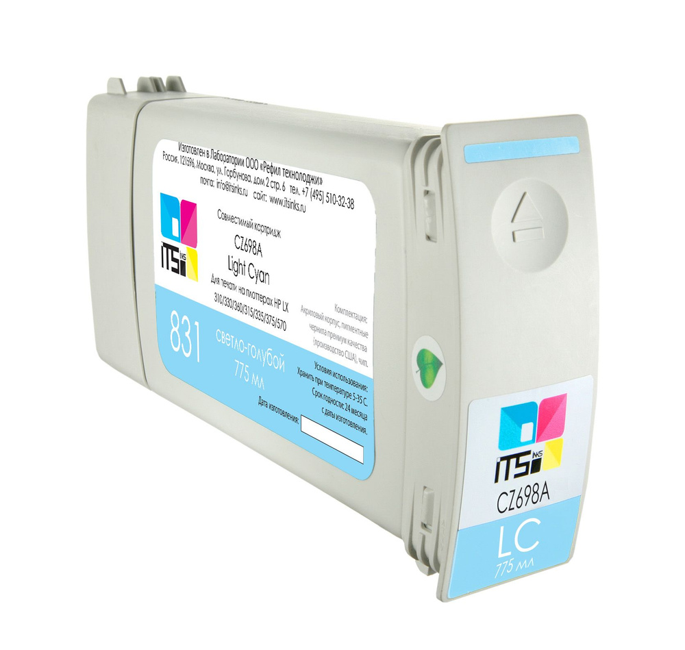 Картридж ITSinks для HP 831 (Latex), CZ698A, Light Cyan, 775 мл #1