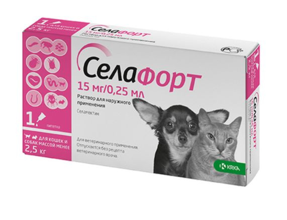 KRKA Селафорт для кошек и собак до 2,5 кг купить на OZON по низкой цене ...