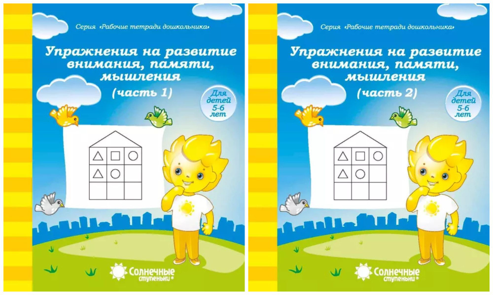 Солнечные ступеньки. Упражнения на развитие внимания, памяти, мышления ...