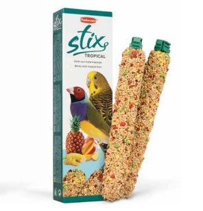 Лакомство для волнистых попугаев и экзотических птиц палочки PADOVAN STIX TROPICAL 80 г  #1