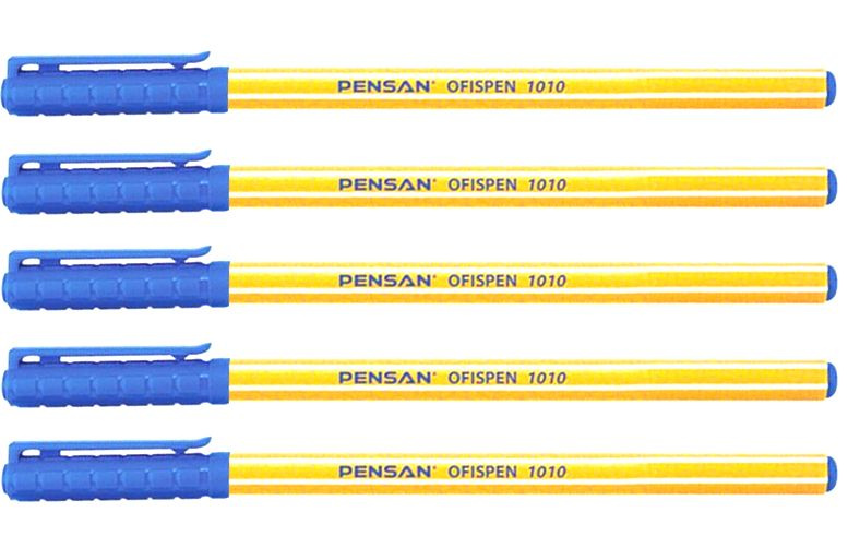 Ручка шариковая Pensan "OFFISPEN", 0.5 мм, синие чернила, 5 шт. #1