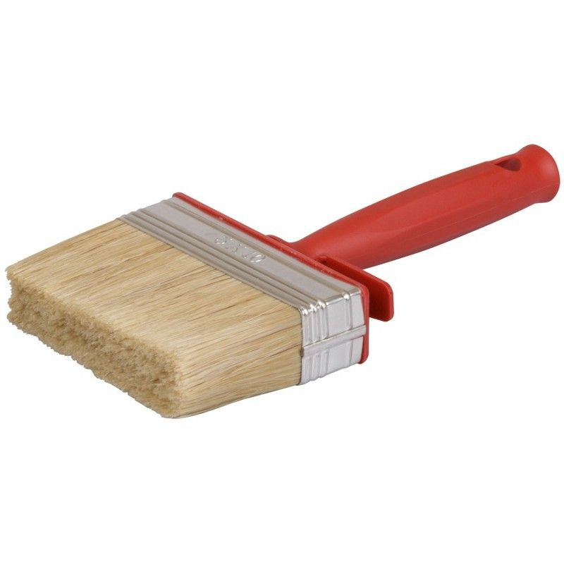 Кисть макловица, 70%ПЭT/30% натур. щетина, нержавеющий обжим, красная ...