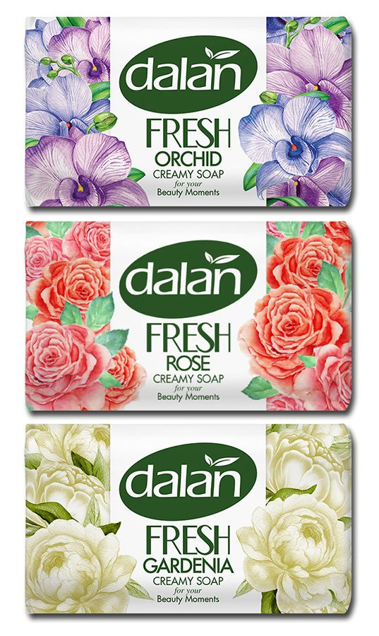 Мыло натуральное, увлажняющее, туалетное, твердое для рук Dalan FRESH ...