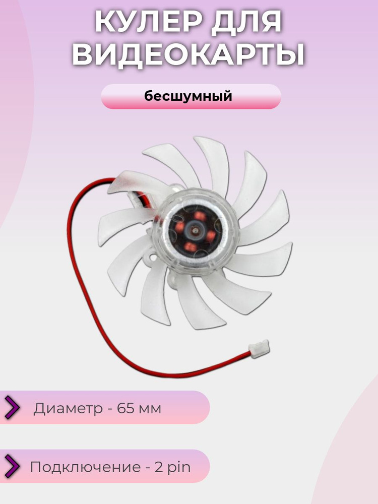 Кулер для видеокарты 65мм - купить кулер по выгодной цене в интернет ...