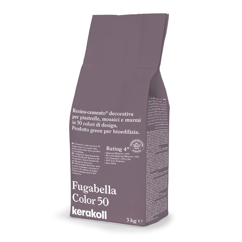 Затирка для плитки полимерцементная Kerakoll Fugabella Color (3кг) 50  #1