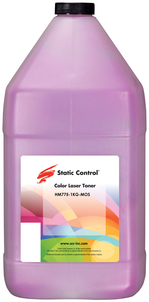 Тонер Static Control для HP 650A - тонер (HM7751KGMOS) 1000 гр, пурпурный #1