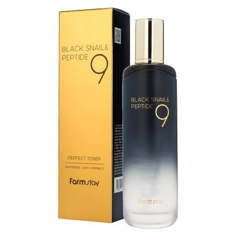 FarmStay Омолаживающий тонер с комплексом из 9 пептидов, Black Snail & Peptide9 Perfect Toner, 120мл. #1